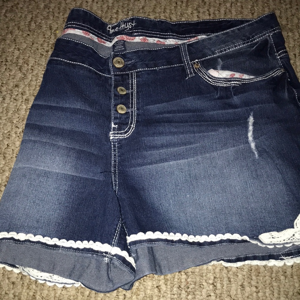 Denim shorts